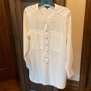 Long Cream Tunic Shirt from RW&Co. Just like new